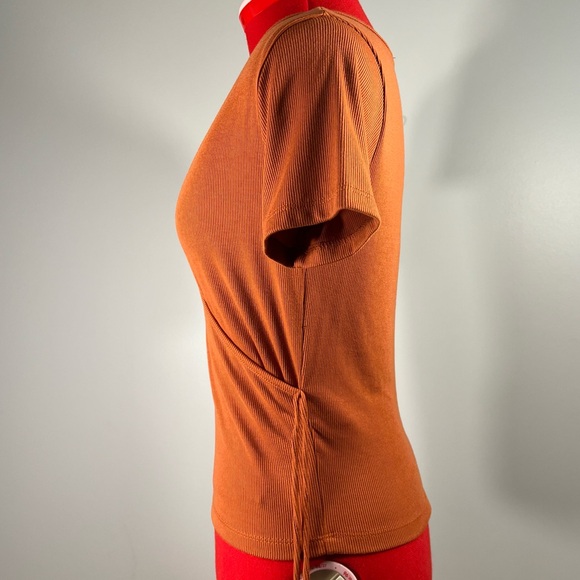 Dark Orange wrap top - L - Picture 5 of 9